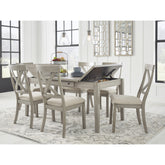 Parellen 7 PC Dining Set in Grey